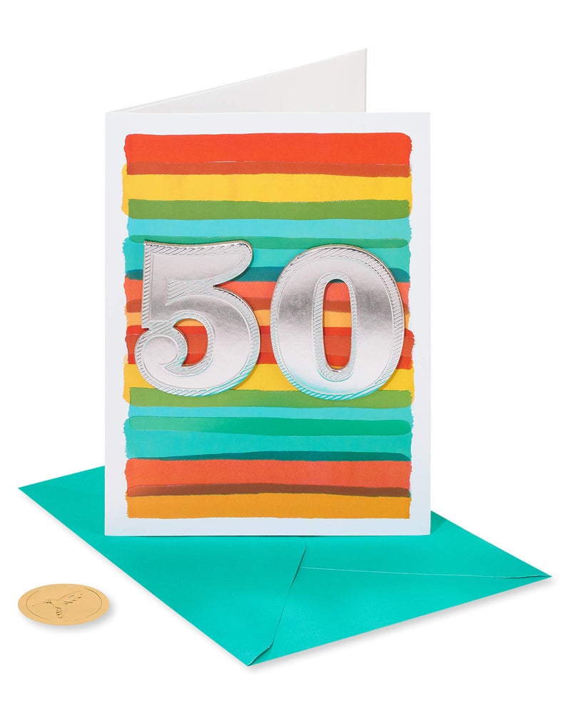 Papyrus 50th Birthday Card (New Beginnings) - Image 4